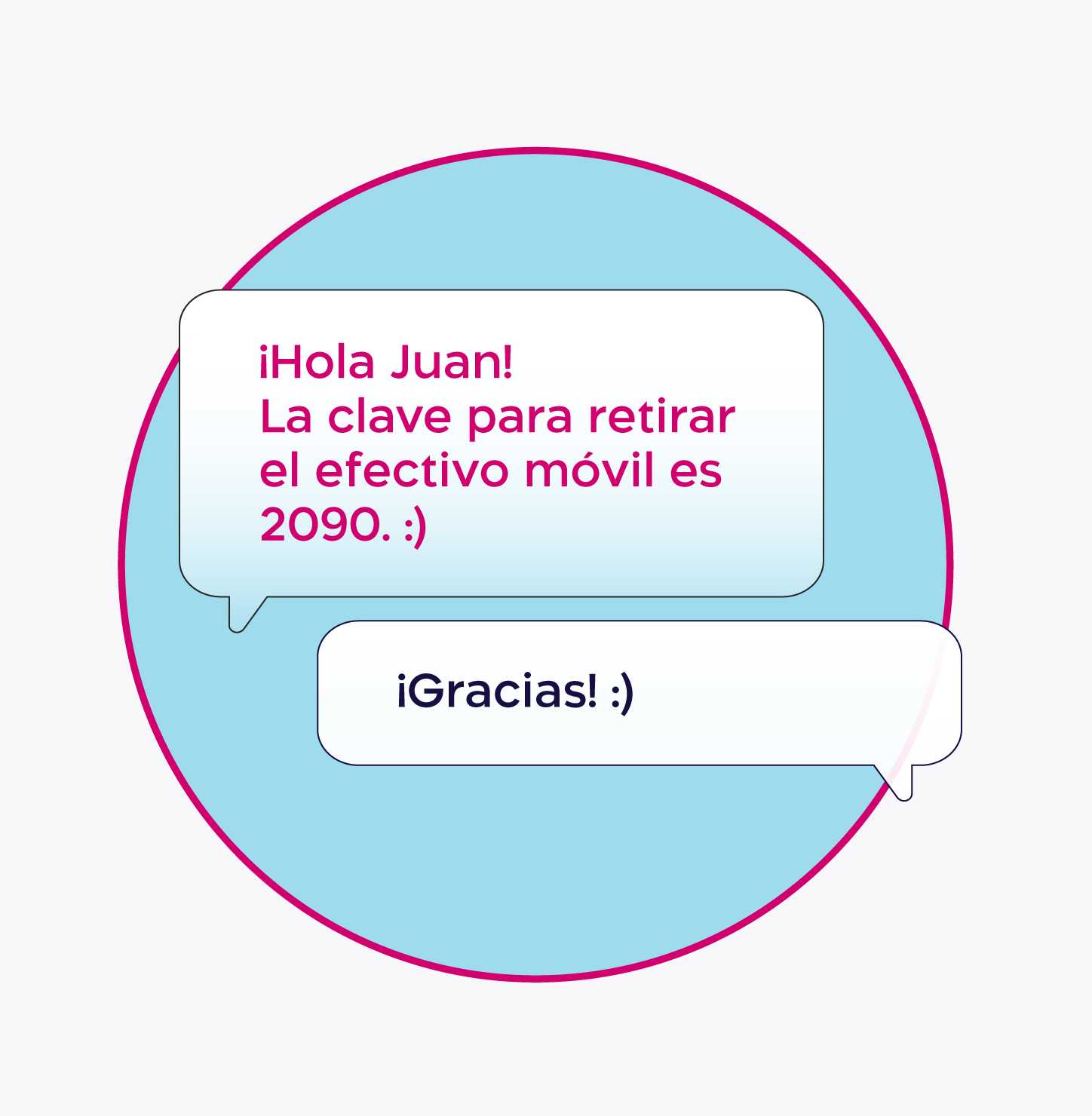 Quien envía el dinero desde la banca virtual debe compartir la clave con quien lo retirará